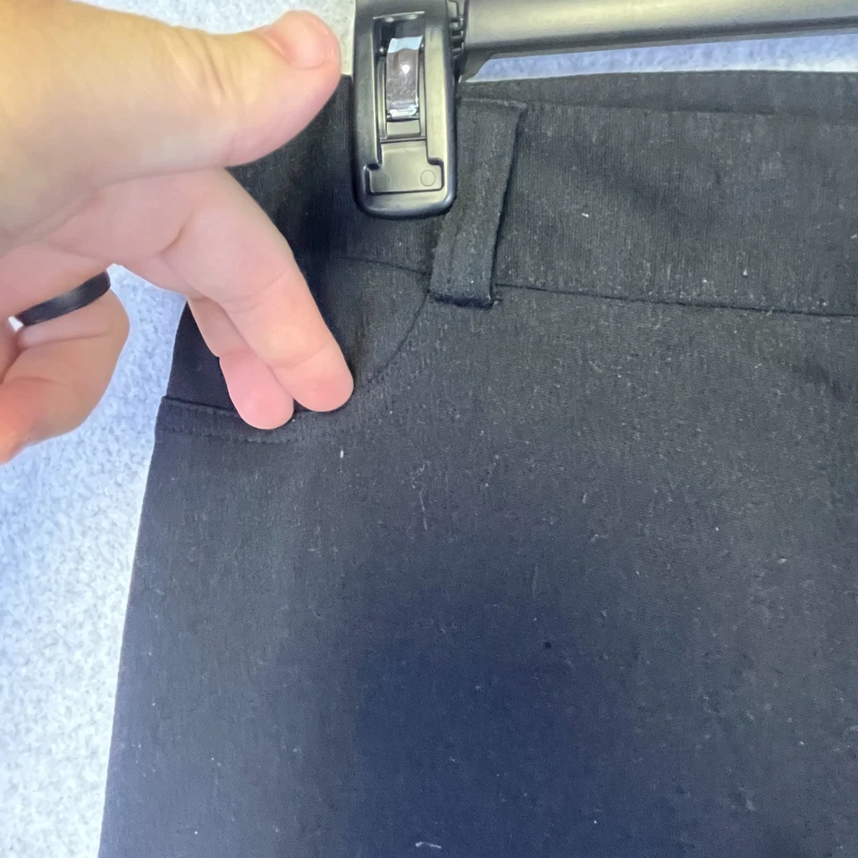 INC Women’s 8P Black Petite Slim Fit Mid Rise Stretch Office Career Pants 31x26 - Image 3 of 4