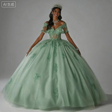 Ball Gown Quinceanera Dress Girl Off Shoulder Bow Appliques Vestidos De 15 Anos