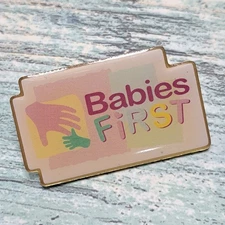Walmart Employee Associate Product Advertising Pin - Babies First