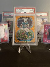 2021 Panini Prizm - Rookie Jaylen Waddle #338 Orange Disco Prizm (RC) PSA 8!