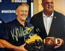 KYLE WHITTINGHAM SIGNED 8x10 PHOTO MICHIGAN FOOTBALL COACH AUTOGRAPH COA