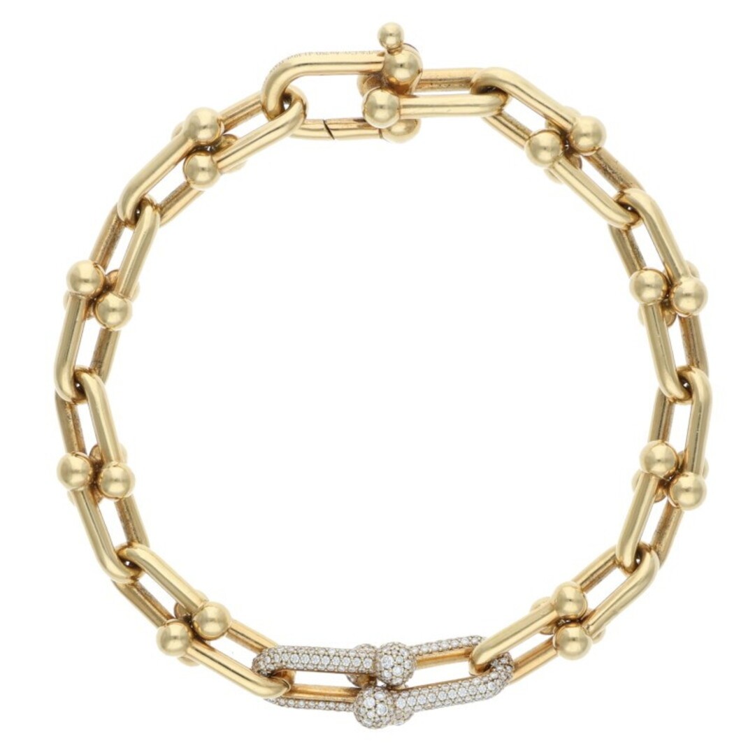 Tiffany & Co. HardWear Hardware K18YG Diamond Medium Link Bracelet