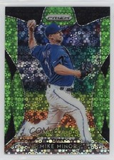 2019 Panini Prizm Lime Green Donut Circle Prizm 66/199 Mike Minor #69 0nr3