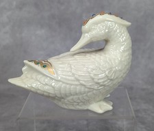 Lenox China Jewels Collection Preening Duck Figurine - Made in USA 1992