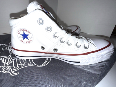 #ad #ad Converse Chuck Taylor All Star Mid Madison Shoes 563511F White Women Size 6 NEW $44.00