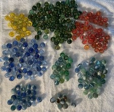 Vintage Lot Glass Cat s Eye Marbles Mixed Colors - 3 Pounds