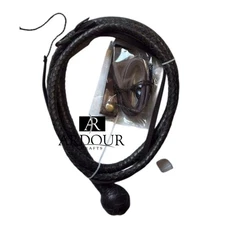 Handcrafted 6Feet Bullwhip in Indiana Jones Style Durable 12-Strand Genuine