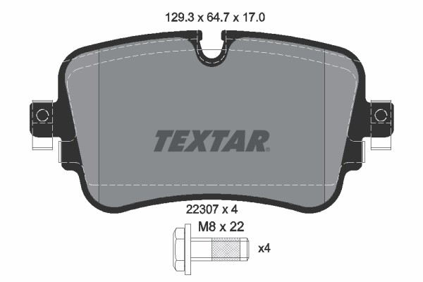 BRAKE PAD SET DISC BRAKE 2230701 FOR VW AUDI A6/Allroad A8L Q7/Van/SUV A7 Q8 A6 - Image 13
