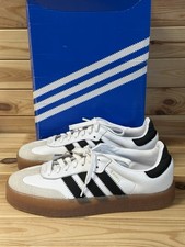 adidas Sambae White Black 100 Authentic Originals JI1349 Women's Size 6.5