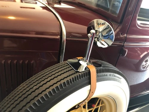 1928-1931 MODEL A  FORD     SPARE TIRE MIRROR     NEW    DRIVER'S  SIDE  MOUNT