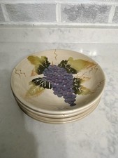 4 Tabletops Unlimited Cabernet Hand Painted G...
