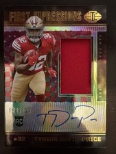 2022 Illusions First Impressions Memorabilia Tyrion Davis-Price Rookie Auto RC