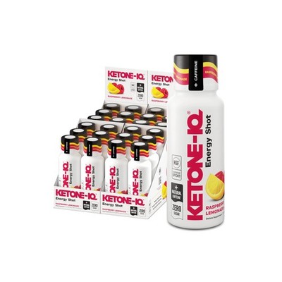 Ketone-IQ Ketone Energy Shots - 100mg Green Tea Caffeine, 5g Exogenous Ketone...