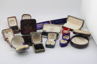 Job Lot Vintage Jewellery Watch Presentation Boxes Mixed Antique Cases