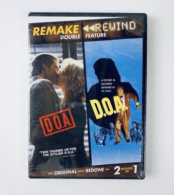 D.O.A. Double Feature DVD Sealed Original 1950 & Remake 1988 Film Noir