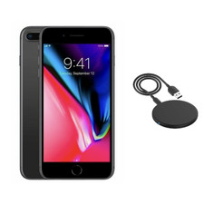 Apple iPhone 8 Plus A1864 (Unlocked) 256GB Space Gray w/ Fast Charging Station
