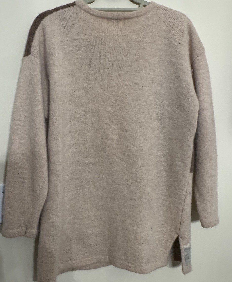 Bugarri - Wool Patchwork Sweater , Artistic Appli… - image 6