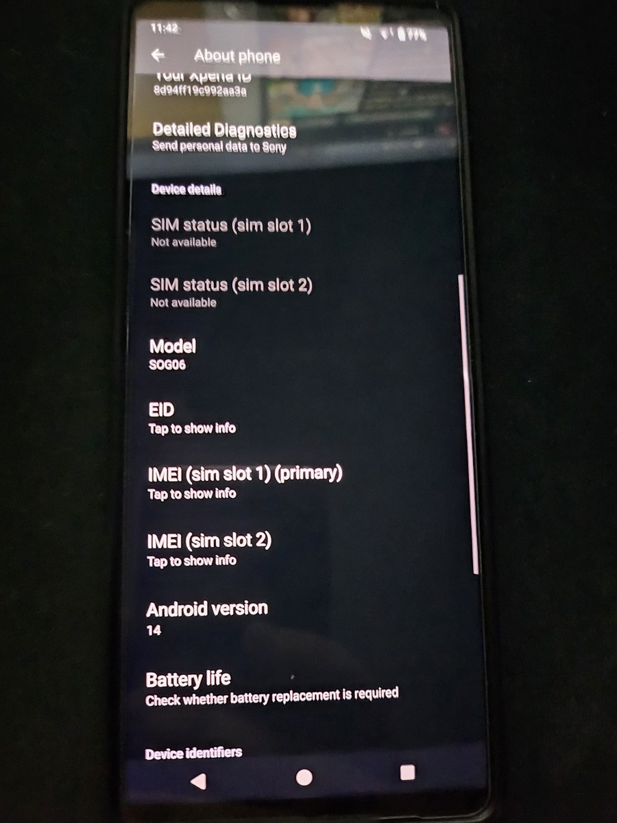 Sony Xperia 1 IV SOG06 Au Japanese Smartphone Unlocked US SELLER