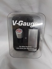 Metrokane V-Gauge Wine Preserver Pump & Stopper NEW #4403