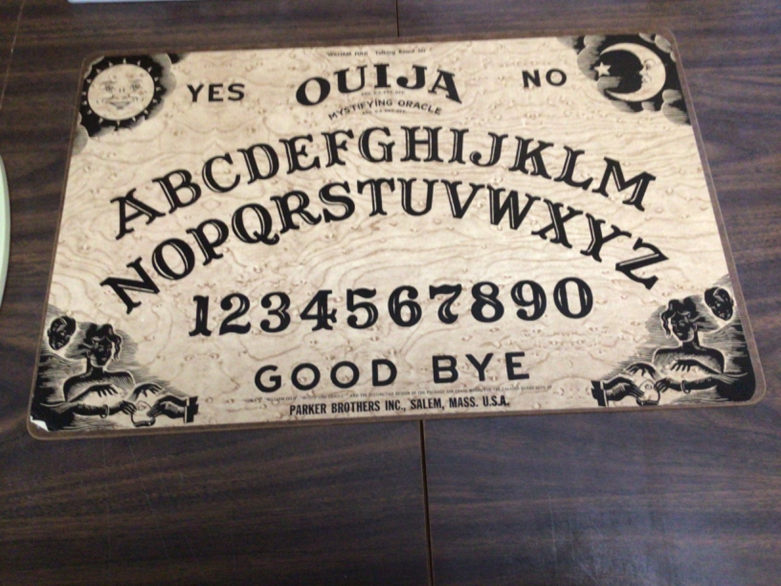 Vintage Ouija Board 1972 Parker Brothers William Fuld Mystifying Oracle No. 600