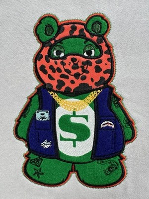 Sprayground Limited Edition $ Bear $ Hoodie High Neck Pullover