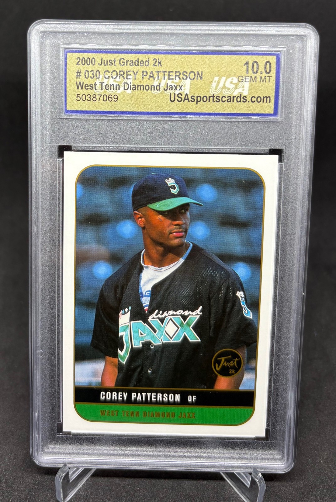 2000 Just Minors Graded 2k COREY PATTERSON Rookie #30 USA 10 Gem Mint