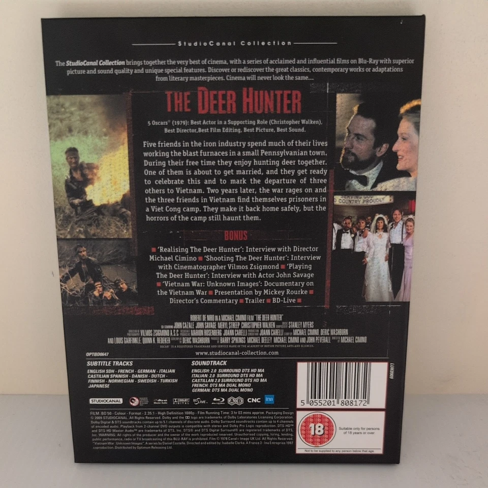 The Deer Hunter Blu Ray Digibook StudioCanal Collection Region A B - Image 2 of 4