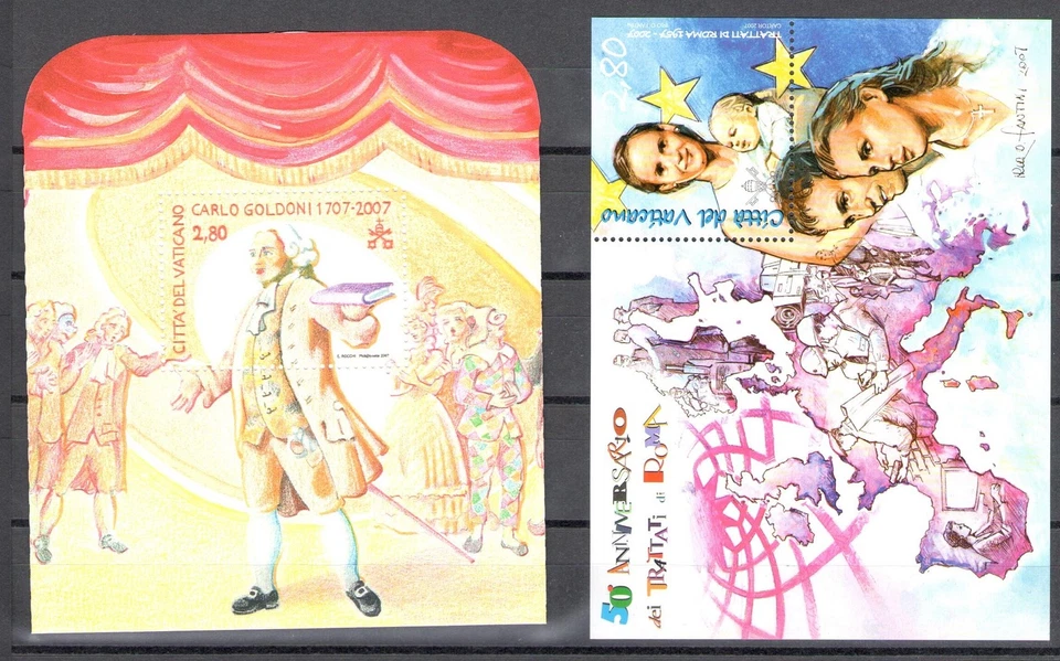2007 Vatican, Full Year Stamps 28 Values + 5BF + 1 Booklet, MNH ** - Image 3 of 4