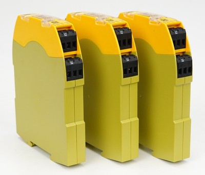 Lot of 3 Pilz PNOZ s3 Safety Relay 24VDC Emergency Stop Safety Module