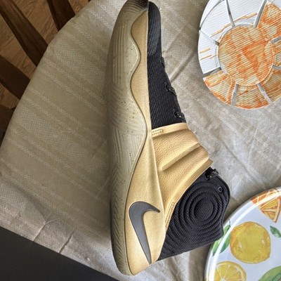 Nike Gold Black High Top Basketball Athletic Sneaker Lace Up NIKEGOLDBLACK