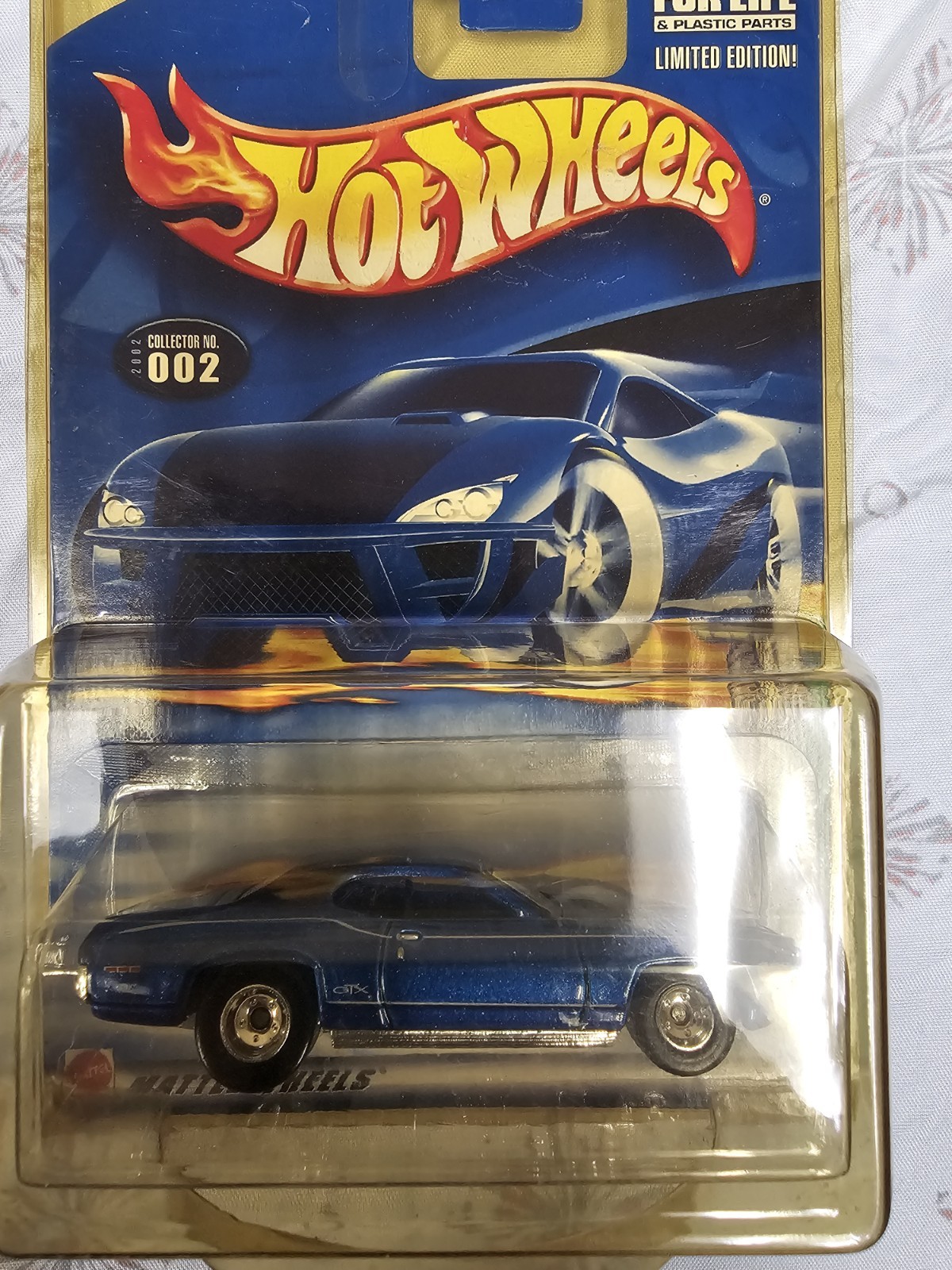 2002 Hot Wheels Treasure Hunt '71 Plymouth GTX in Blue #2/12
