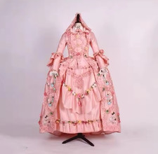 Queen Marie Antoinette Afternoon Costume Victorian Court Princess Ball Gown Baro