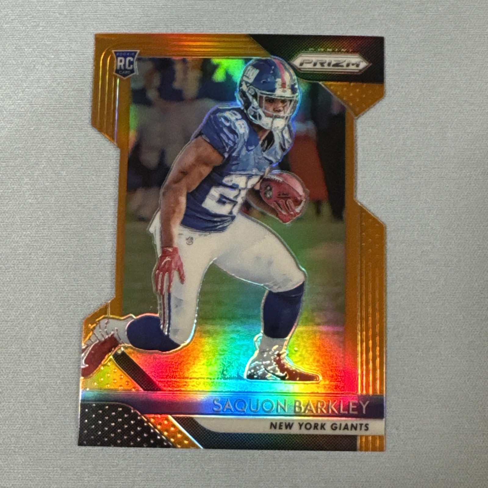 2018 Panini PRizm SAQUON BARKLEY #’d /249 RC Orange Die-Cut Prizm SP 🔥
