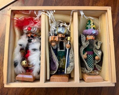 Steinbach The Taron Collection Three Wisemen Mini Nutcrackers Ltd Ed Signed Box