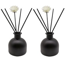 2PCS Perfume Reed Diffuser Bottle,Empty Glass Container 100ml Fragrance Acces...