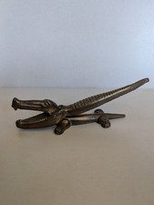 Vintage Brass Crocodil/Alligator Nutcracker Collectible unusual gift