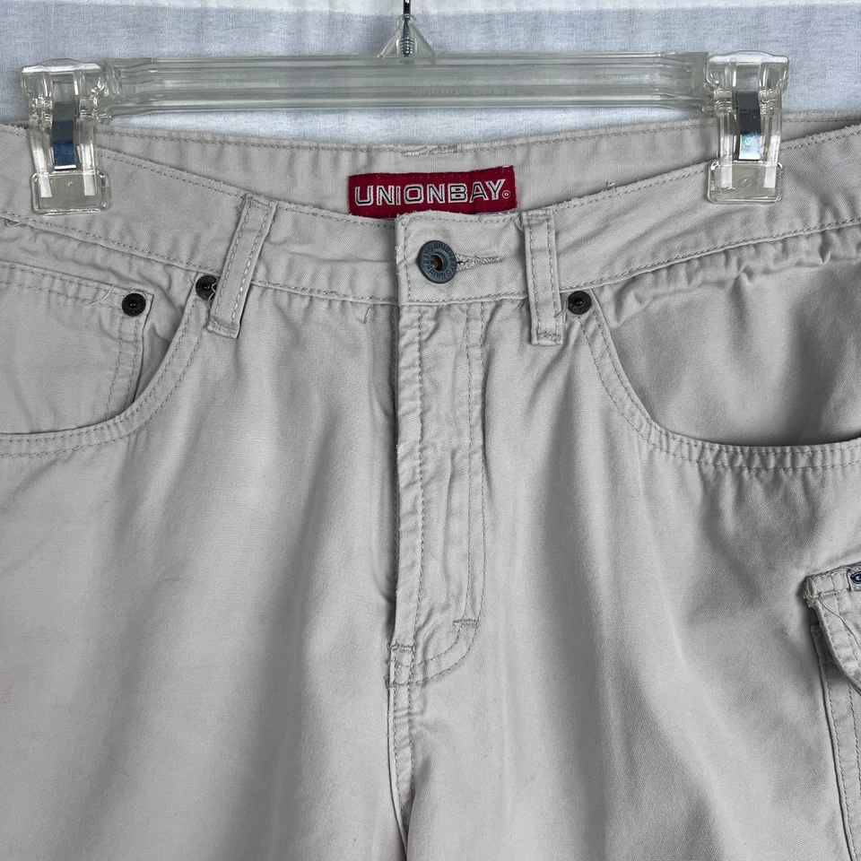 Vintage Union Bay Shorts Juniors Y2K Cargo Khaki Skater Grunge Granola Girl Hike - Image 2 of 4