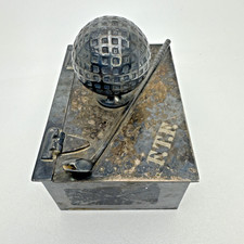 VTG Beechmont Country Club 1932 Silver Plate Golf Trophy Box - Derby S.P. Co.