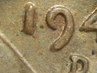 HIGH GRADE MINT ERROR 1944-D  LINCOLN WHEAT CENT DDO#2   AU/RB