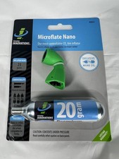 Genuine Innovations Microflate Nano Inflator Includes 20g Threaded CO2 Cartridge