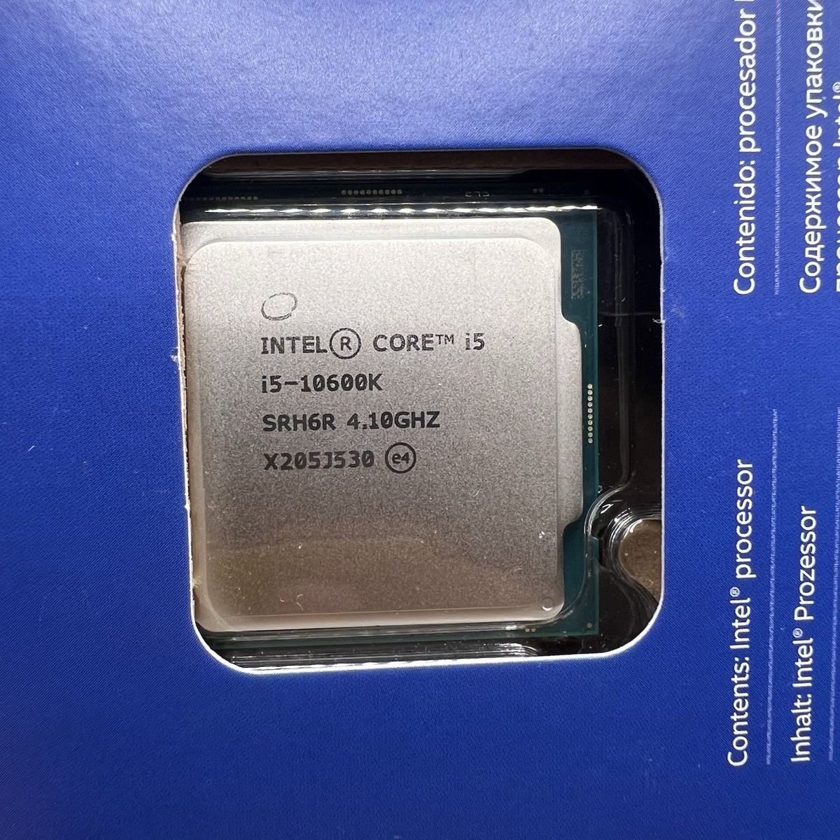 CPU Intel Core i5-10600K 10th Gen CPU Amazon.com: Intel Core i5-10600K (Base Clock 4.10GHz; Socket