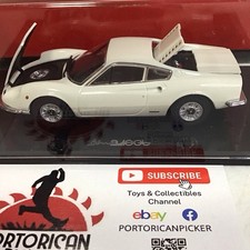 143 Kyosho White Ferrari Dino 246gt Scale Die Cast Model 05081w Mib China