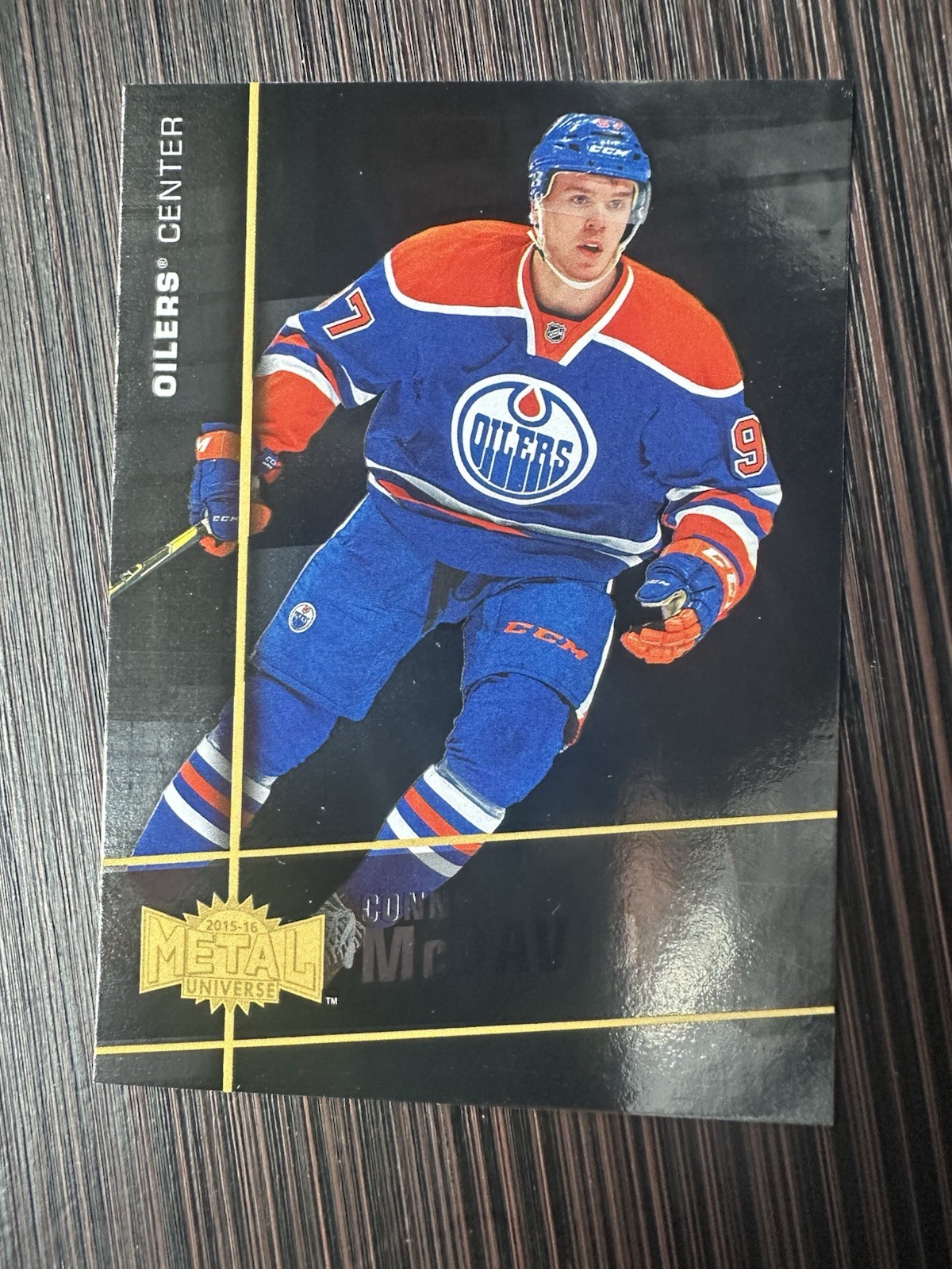 CONNOR MCDAVID 2015-16 FLEER SHOWCASE METAL UNIVERSE ROOKIE #MU-1 OILERS