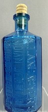 A. Lancasters's Jaundice Bitters Wheaton Bottle Ed. III In Cobalt Blue