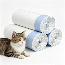 PawPetica Self Cleaning Cat Litter Box Liners-60 Counts, Extra Thick Litter Bags