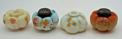 ANTIQUE 4 MT WASHINGTON TOMATO SALT SHAKERS
