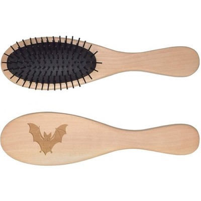 Holzhaarbürste ''Gruselige Vampirfledermaus mit offenen Flügeln'' (HA00060104)