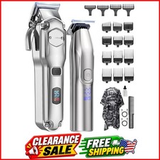 Clippers and Trimmers Set, Cordless Hair Clippers for Men, Barber Clippers Set