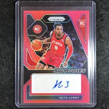 2023-24 Prizm SETH LUNDY Rookie Signatures Auto Red 76/99