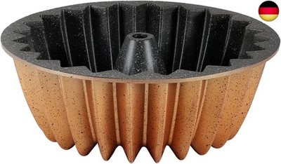 Serenk Fun Cooking Stern Gugelhupfform   Runde Antihaft-Kuchenform, 26 cm, G